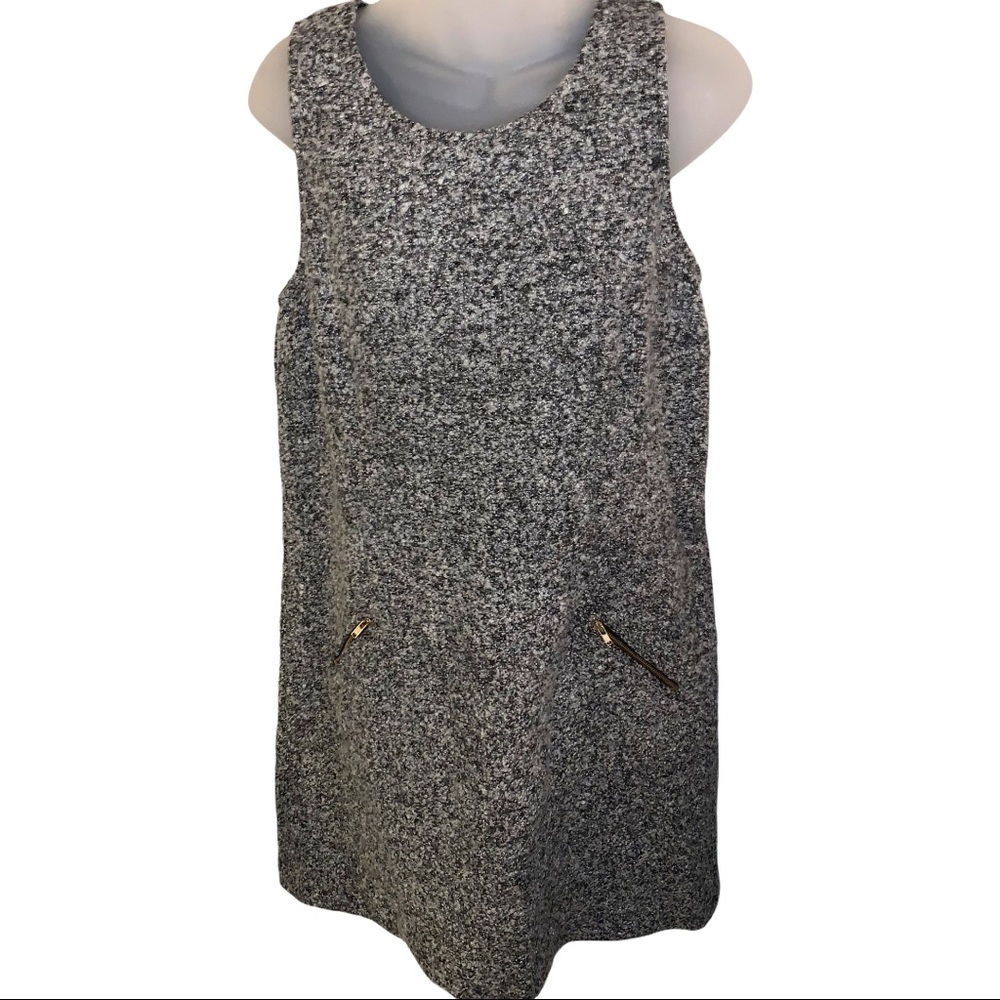 LOFT Heather Wool Shift Dress